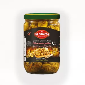 Grilled Green Olives