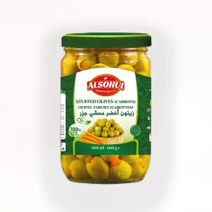 Stuffed Green Olives (Carrot)