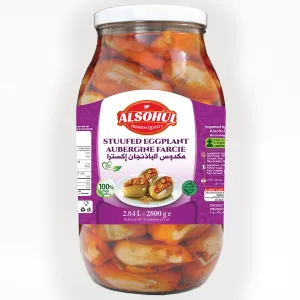 Makdous Stuffed Eggplant